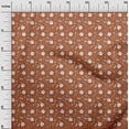 thumbnail image 2 of oneOone Cotton Silk Rust Brown Fabric Christmas Dress Material Fabric Print Fabric By The Yard 42 Inch Wide, 2 of 4