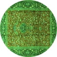 thumbnail image 1 of Ahgly Company Indoor Round Persian Green Traditional Area Rugs, 8' Round, 1 of 1