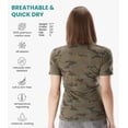 thumbnail image 2 of Merino.tech Women's Short Sleeve T-Shirt - Merino Wool Tee with Merino Sox Included, Dark Blue - M, 2 of 7