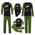 thumbnail image 2 of Gkeoshab Pajamas for Women Set Matching Family Pajamas Sets Christmas PJ's 26 Letter Print Top and Plaid Bottom Sleepwear Jammies with Pockets, 2 of 4