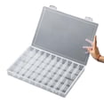 thumbnail image 6 of 24 36 48 Grids Paint Organiser Case Jewelry Storage Box Clear Plastic Storage Case for Jewelry Beads Painting Craft, 6 of 9