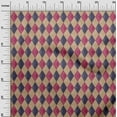 thumbnail image 3 of oneOone Cotton Poplin Twill Pink Fabric Check Argyle Fabric For Sewing Printed Craft Fabric By The Yard 56 Inch Wide, 3 of 5