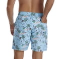 thumbnail image 4 of Utoimkio Clearance Mens Casual Loose Drawstring Swim Trunks Quick Dry Board Shorts Breathable Surf Beach Swim Shorts Swimwear Bathing Suits for Men, 4 of 7