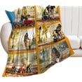 thumbnail image 3 of Custom Blanket with Photos Personalized Picture Collage Blankets Soft Sofa Blanket,Gift for Mother's Day,Family,Friends,Lovers,Dog Blue 35.4"X27.6", 3 of 6