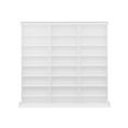 thumbnail image 6 of Prepac 3 Column Tall Storage Cabinet, White Storage Cabinet, Display Cabinet, DVD Storage Cabinet with 21 Adjustable Shelves 8.75" D x 56" W x 51" H, WMA-0960, 6 of 10