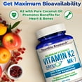 thumbnail image 4 of YounGlo Research Vitamin K2 MK-7 Dietary Supplement, 100 mcg 120 Vegan Capsules, 4 of 6