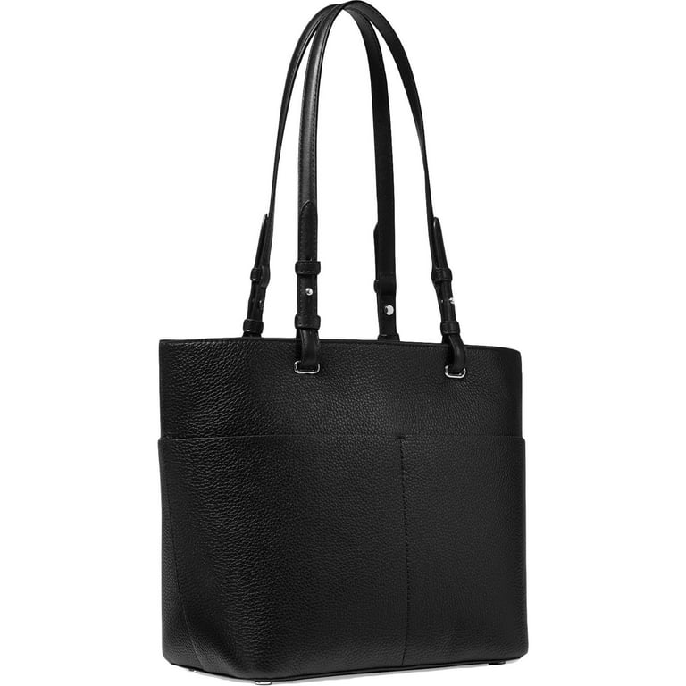 M gray Cow print leather Pocket tote bag