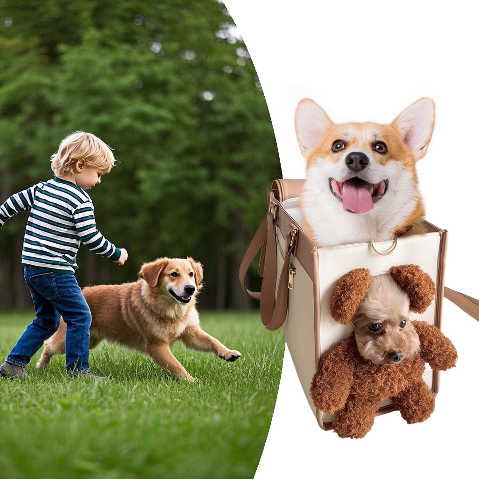 Fashionable Pet Backpack Stylish Dog Purse Tote Handbag For Small Medium Dogs Cats Puppy Travel Outing Convenient Durable Lightweight