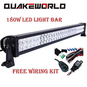 Quakeworld 34 Inch Cree 180w Led Work Light Bar Spot And Flood Combo Quakeworld 34 Inch Cree 180w Led Work Light Bar Spot And Flood Combo Beam Ip67 Waterproof