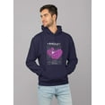 thumbnail image 2 of Flying 3D Smiles Techno Style Hoodie Men - Men Hoodie, Navy, 2XL, 2 of 4