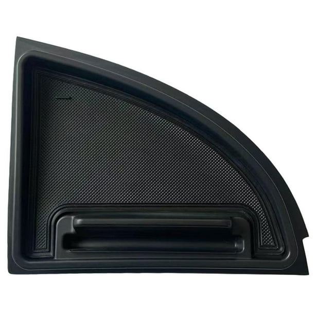 Organizador de almacenamiento para tablero frontal, fácil de instalar, bandeja de agarre estable negra, consola conductor lateral