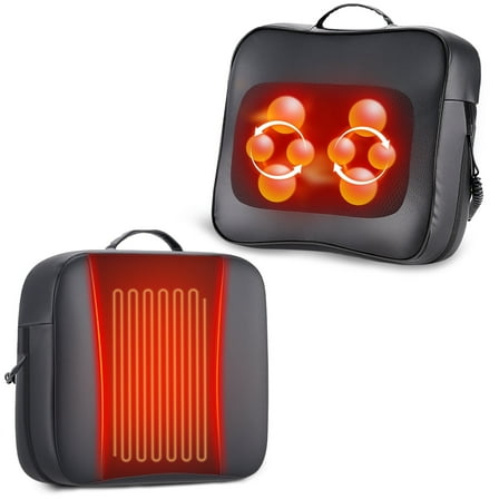 Shiatsu Back Massager with Heat  Neck Massagers  for Lower Back Leg Shoulder, Lumbar Support Pillow for Office Car, Gift for Men Women