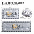 thumbnail image 2 of NEWLAKE 2 Piece Kitchen Rug Set Anti Fatigue Rugs and Mats Non-Skid Cushioned Floor Comfort Mat for Kitchen, Doorway, Sink, Laundry, 17"x27"+17"x47", 2 of 8