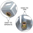 thumbnail image 3 of EXHUMKY 4Ud Adaptador Para De Estantería Con Rosca M8 Acero Plateado Para Taller Y Almacén, 3 of 6