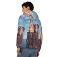 thumbnail image 4 of Kdxio Elephant And A Giraffe Sitting On A Rock Admiring The Ocean Print Men Hoodies Casual Hoodies for Men with Zip Pockets Full Zip Long Sleeve Sweatshirt Sports Hooded Jacket-3X-Large, 4 of 5