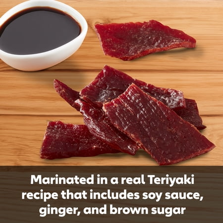 Jack Links Beef Jerky, Teriyaki. Meat Protein Snack Packs, 5ct 0.65oz - Image 3
