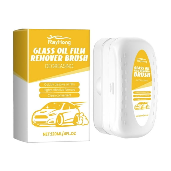Rayhong car window cleaning brush: A cleaning brush for car window glass to remove stains, oil stains, water and rain