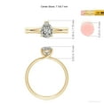 thumbnail image 5 of ANGARA Natural 1 Ct. Diamond Solitaire Engagement Ring in 14K Yellow Gold for Women (Ring Size: 12), 5 of 10