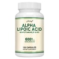 thumbnail image 3 of Ácido alfa lipoico 600 mg: ayuda con el metabolismo y el apoyo energético, promueve la salud nerviosa, antioxidante - 120 s, 3 of 5