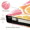 thumbnail image 3 of FORMRS 3 Ring Photo Album 4"x6" Self Adhesive Large Capacity PU Leather Cover, Pink Grapefruit Slices, 3 of 8