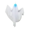 thumbnail image 1 of Decoración de escena de terror con fantasma colgante Fiudx color blanco brillante para fiesta de Halloween, 1 of 4