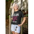 thumbnail image 3 of What I Look In Guys Maltese Dog Lover Women's Graphic T Shirt Tees Brisco Brands X, 3 of 5