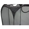 Mainstays Polyester Mesh Hexagon Popup Laundry Hamper, Black