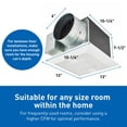 thumbnail image 3 of Ventilador de escape de techo Panasonic WhisperGreen Select FV-1115VKL3, 3 of 9