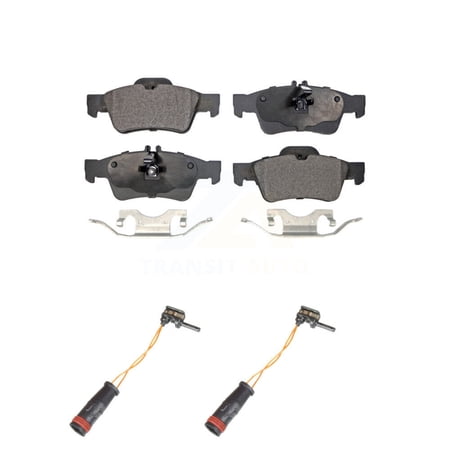 Positive Plus Rear Semi-Metallic Brake Pad and Wear Sensor Kit for Car Mercedes-Benz E350 E550 S550 E400 E250 SL500 CLS550 E320 E300 SL550 S450 E500 S500 S430 CLS500 CLS400 S350 CL550 CL500 KPW-101186