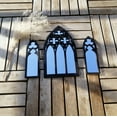 thumbnail image 6 of Elegant Vintage Cathedral Window Styles Arched Frame Wall Mirrored Set of 3 for Living Room and Bedroom Decors, 6 of 8