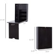 thumbnail image 3 of HomCom Fold Out Wood Convertible Wall Mount Desk, 3 of 8