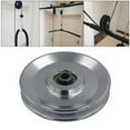 thumbnail image 1 of Rueda de polea de cojinete universal, rueda de polea de cojinete de aleación de aluminio Rueda de polea de cojinete de abración resistente al desgaste 110 mm Macarena  Polea para equipos de fitness, 1 of 8