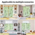 thumbnail image 5 of Green Leaves Kitchen Curtains Window Panels, Summer Botanical Farmhouse Leaf Insulated Window Treatment Curtain, Grommet Curtains for Bedroom/Living Room/Bathroom, 2 Piece 52"Wx72"L, 5 of 8