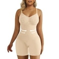 thumbnail image 6 of SHAPERX Beige Bodysuits for Women Tummy Control Shapewear Seamless Sculpting Butt Lifter Body Shaper, 6 of 9