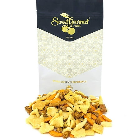 Oriental Rice Snacks - SweetGourmet Oriental Rice Crackers | Asian Rice Cracker Snack Mix | No Artificial Colors, All Natural | Kosher | 15oz