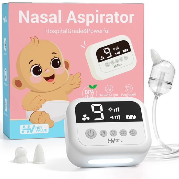 Aspirador nasal HEYVALUE con succión nasal eléctrica para bebé