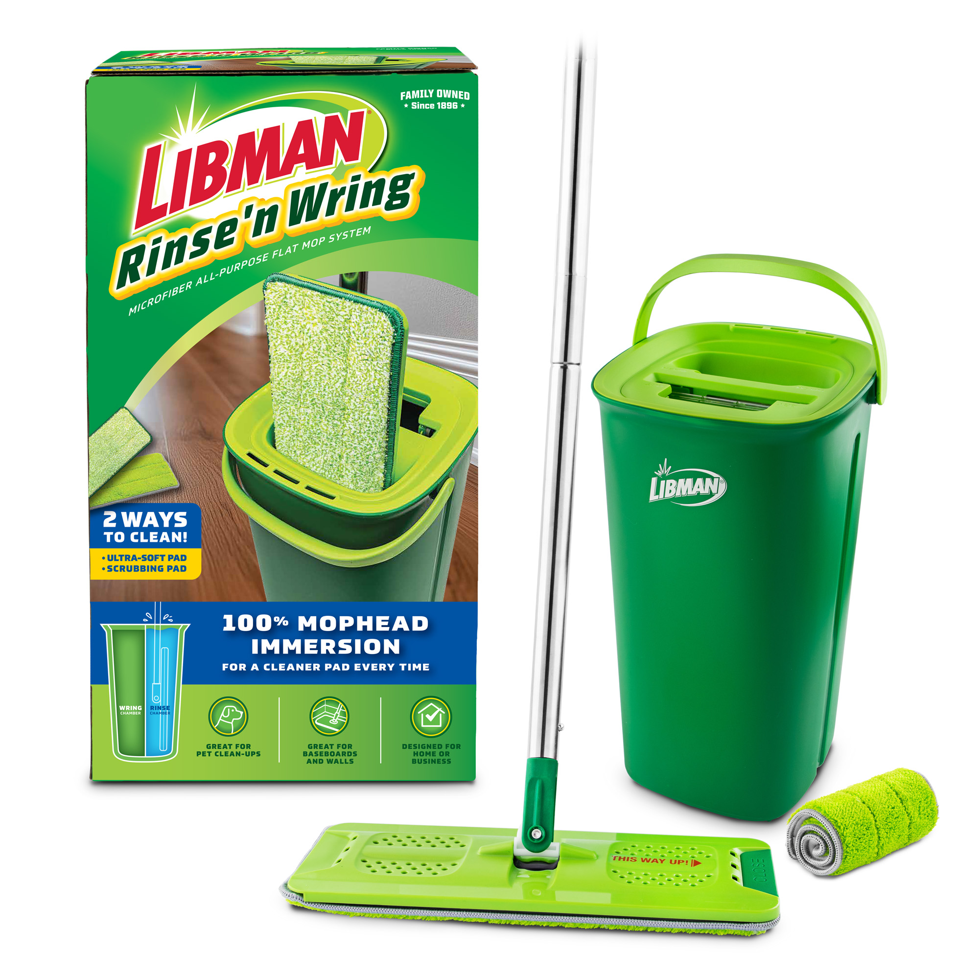 Libman Rinse 'n Wring Microfiber Mop System photo 1