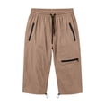 thumbnail image 7 of cfhntfmh Capri Pants for Women Elastic Waist Drawstring Summer Pants Casual Hiking Cargo Pants with Zip Pockets, 7 of 7