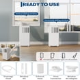 thumbnail image 3 of JoanKaren 8000 BTU Portable Air Conditioner Up to 350 Sq. Ft. 3-in-1 AC Unit with Cooling,Dehumidifier & Fan,Energy-Saving,24-Hr Timer,Full Window Kit,White, 3 of 10