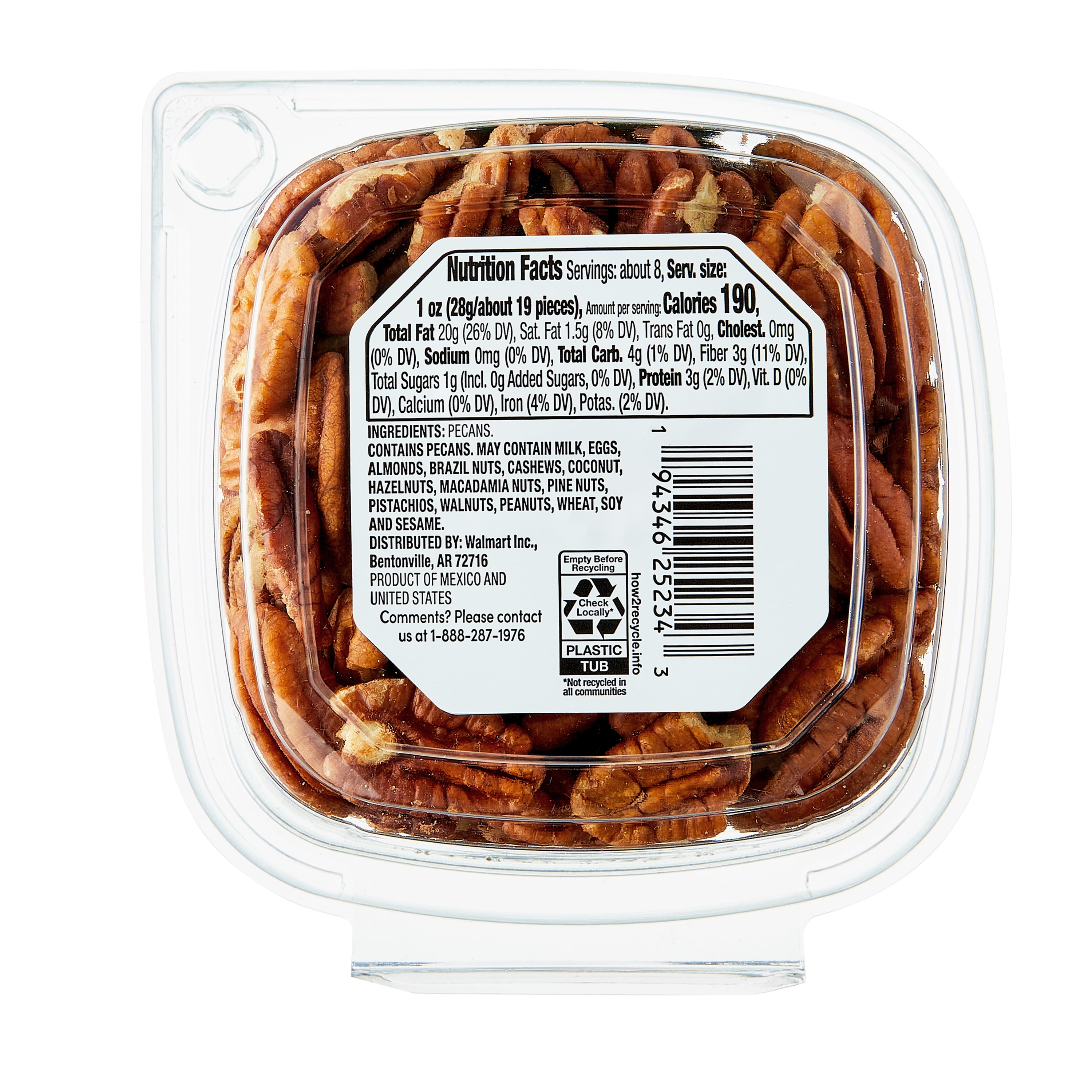 bettergoods Raw Pecan Halves, 7.5 oz