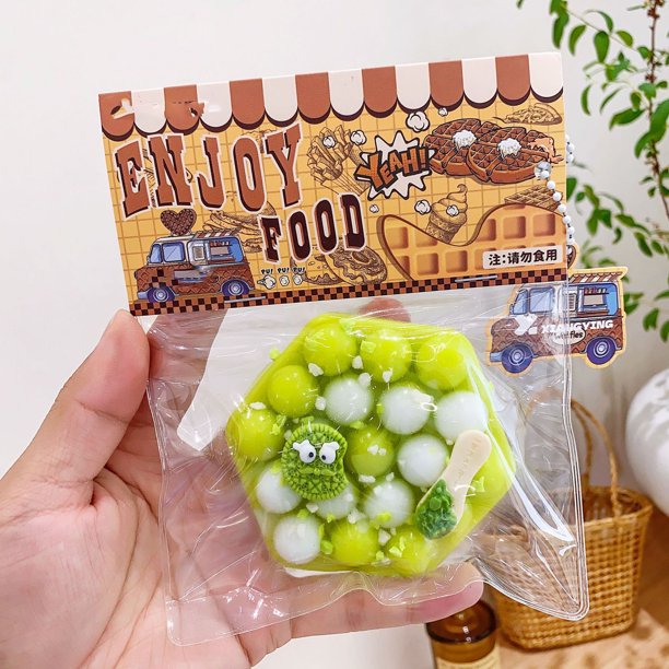 Juguete de descompresión de barro súper suave | Fidget sensorial inspirado en la comida | Función de pellizco de música | Alivio del estrés: Apretón y estiramiento | Material táctil suave | 1