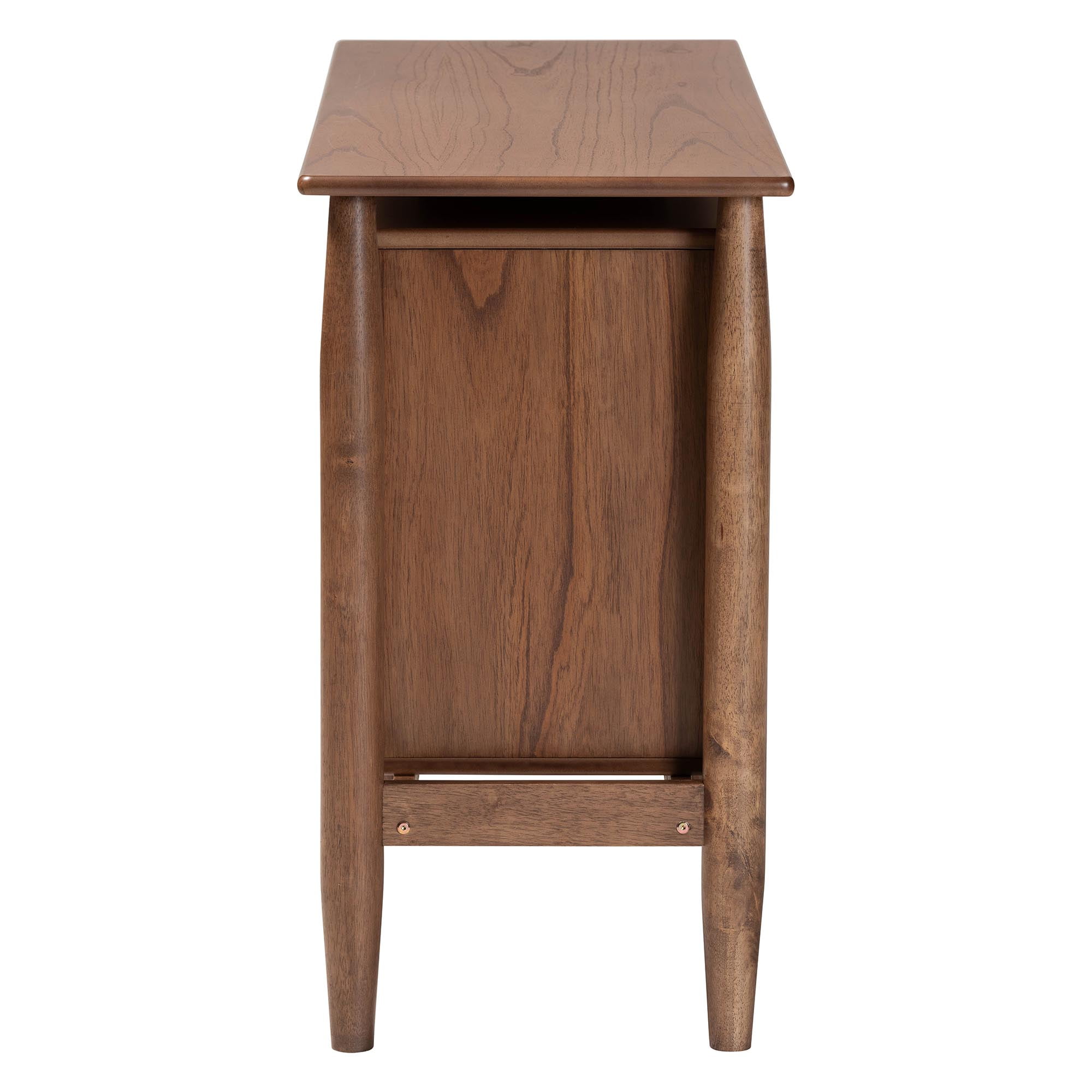 Baxton Studio Alyssa Japandi Dresser, 6-Drawer, Walnut Brown