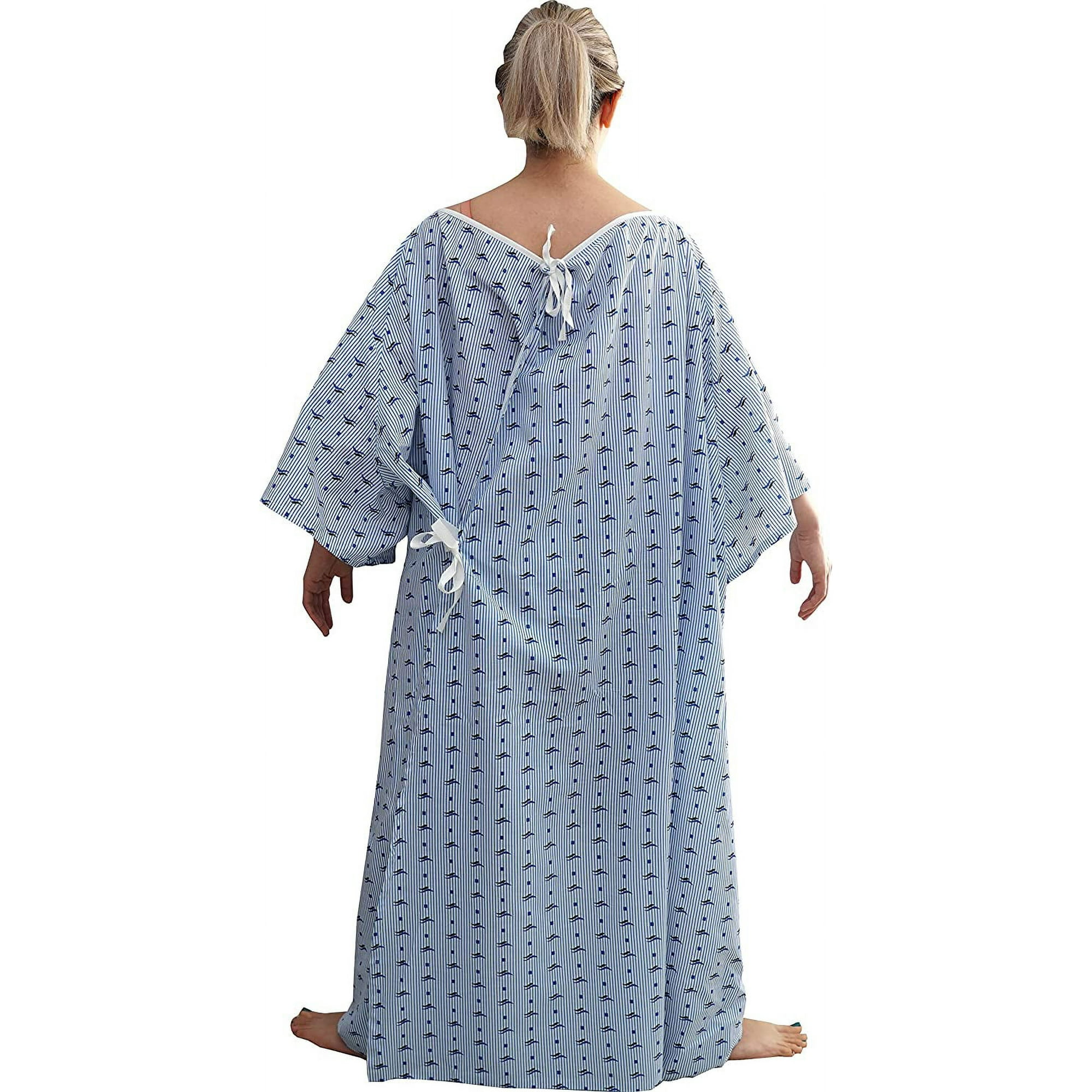 Robe Chemise De Nuit Hopital Care Outfit Robes D'Hôpital Unisexes