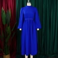 thumbnail image 6 of Modest Formal Dresses for Women Long Sleeve A Line Swing Flowy Long Maxi Dress, 6 of 8