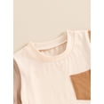 thumbnail image 6 of Suealasg Toddler Boys Summer 2Pcs Outfits Set 1T 2T 3T Short Sleeve Contrast Color T-Shirts Tops and Drawstring Shorts Sets Beach Party Clothes for Baby Boys, 6 of 7