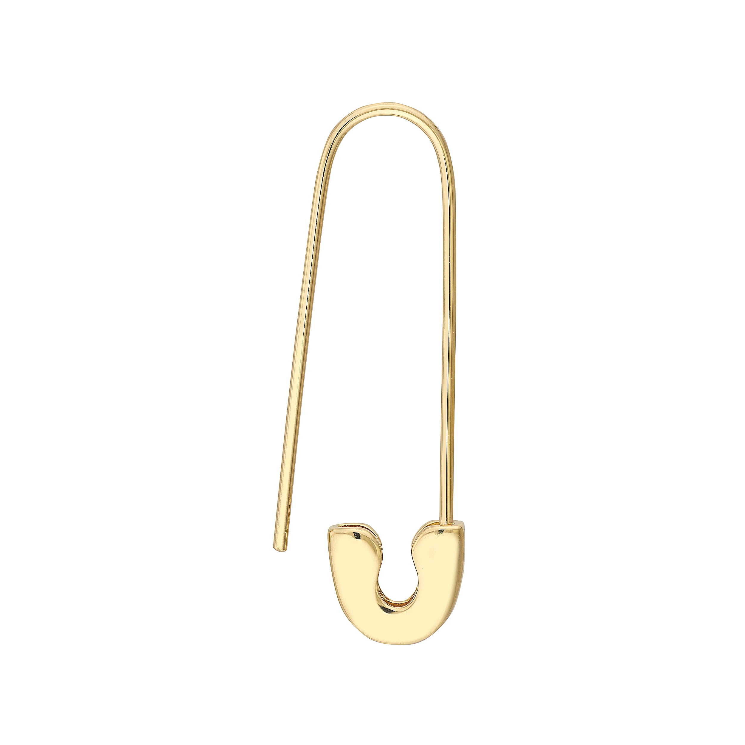 Single) Safety Pin Earring in 18K Rose Gold - M. Flynn