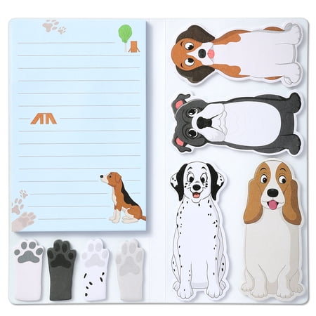 Hommie Dog Sticky Notes Set, Sticky Note Pads 300 Sheets, Cute Animal Sticky Notes Pads for Dog Lovers Kids Office School Creative Gifts