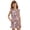 Dusty Pink Floral Vine, variant on ZIATUBLE4S Pastel Floral Bow Print Girls Summer Romper Ruffle Cap Sleeves One-Piece Short Jumpsuit Soft Comfort Kids Casual Playsuit with Pockets for 5-6 Y