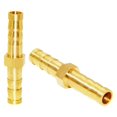 thumbnail image 2 of JoyTube Manguera de latón con conector de púas, empalmador de metales, unión de manguera de púas de 3/16 pulgadas, combustible, gas, agua y aire (paquete de 12), 2 of 4