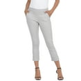 thumbnail image 3 of HDE Pull On Capri Pants For Women with Pockets Elastic Waist Cropped Pants Cool Gray S, 3 of 6
